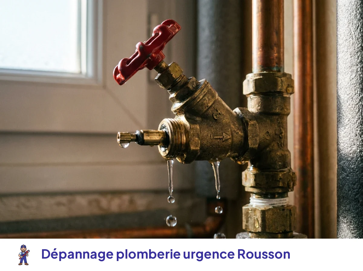 Dépannage plomberie urgence à Rousson