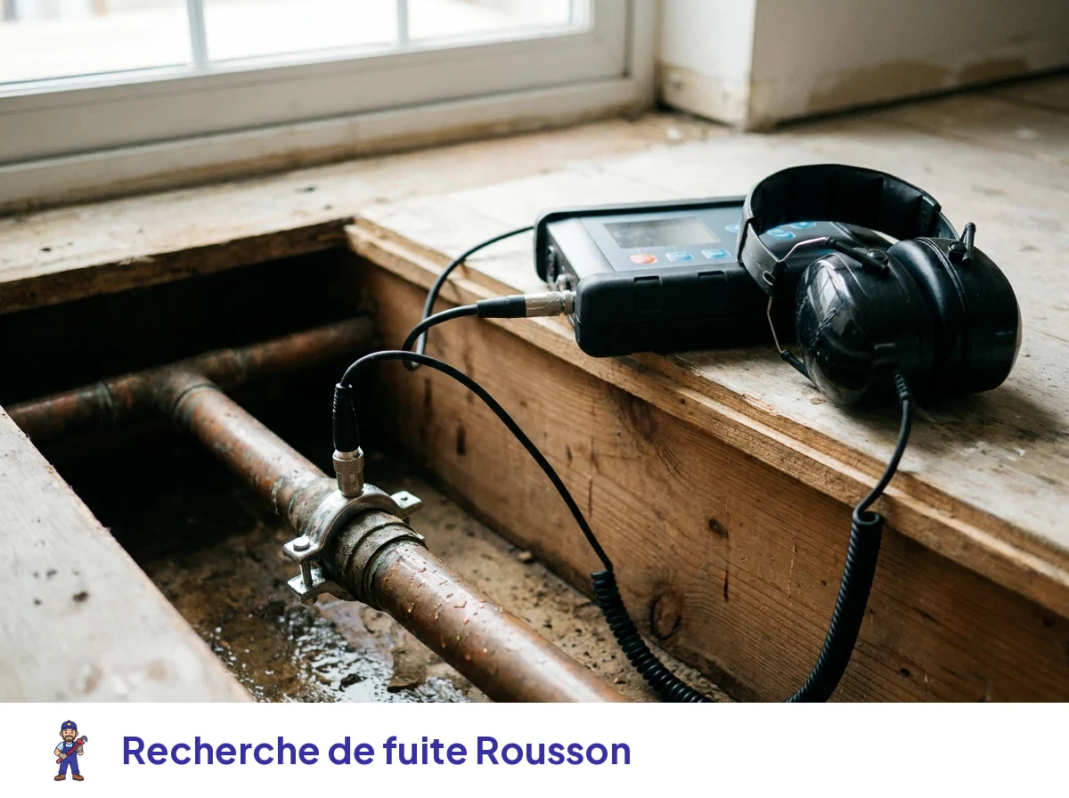 Recherche de fuite à Rousson