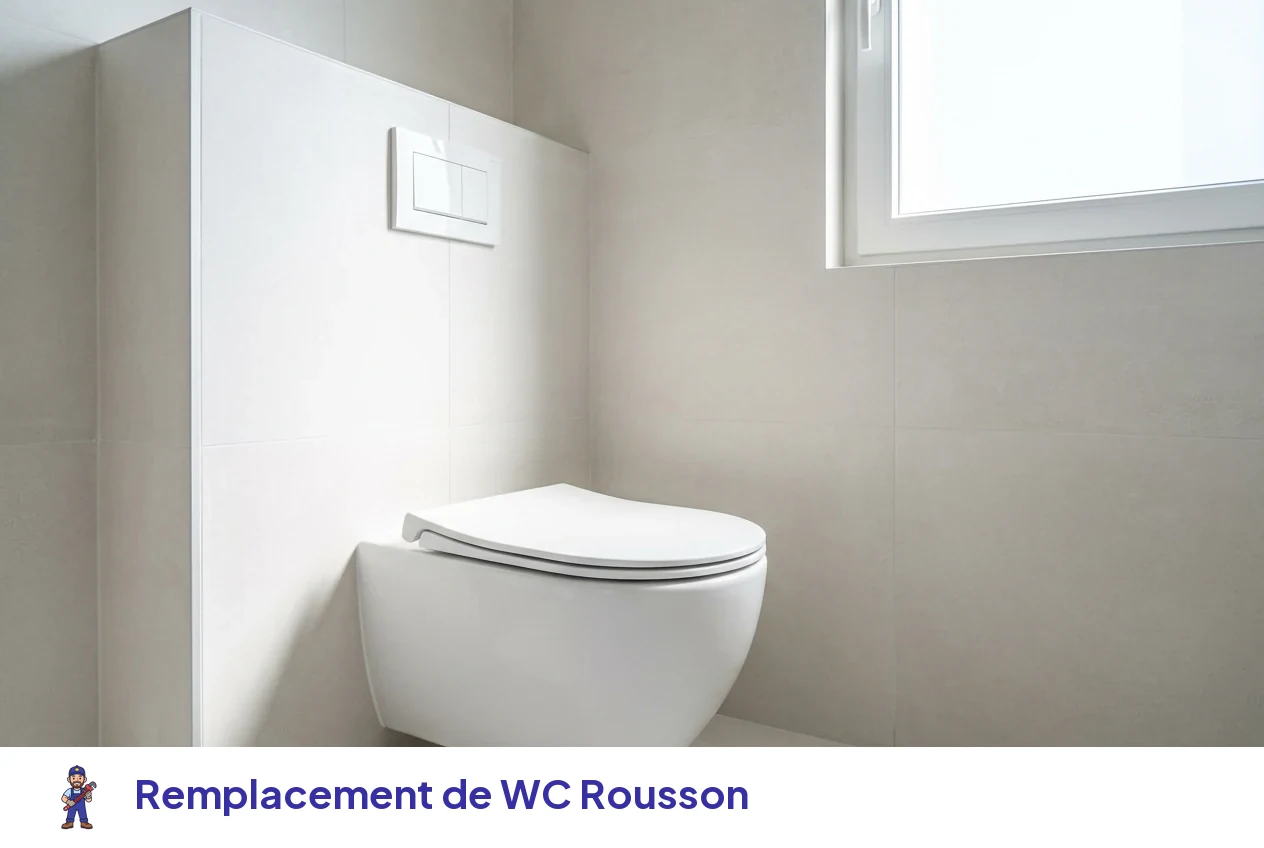 Remplacement de WC à Rousson