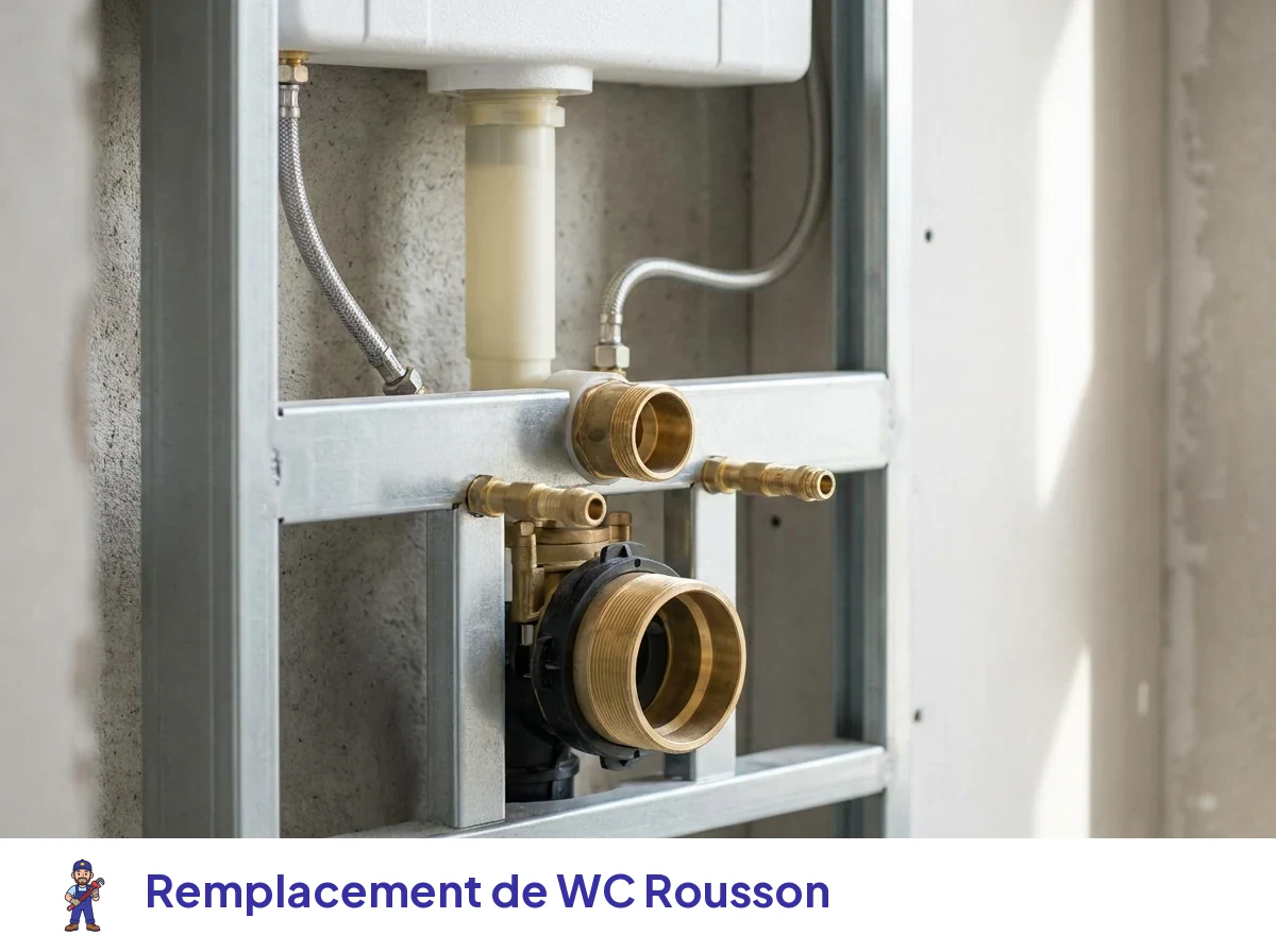 Remplacement de WC à Rousson